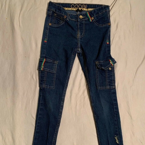 COOGI Denim Jean Girl Pants Size 8 Eight Skinny - Picture 1 of 4